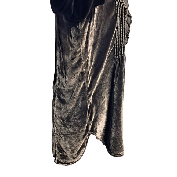 Soft Surroundings Velvet Top Womens Size L Boho Ruffled Tunic - Picture 8 of 14